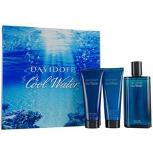 Davidoff Cool Water Man United EDT 125ml After Shave Balm 75ml Cool Water & Cool Water Shower Gel 75ml Gift Set