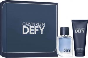 Calvin Klein Defy Gift Set Eau de Toilette 100ml, Miniature Eau de Toilette 10ml Shower Gel 100ml