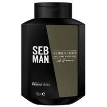 Sebastian Professional Seb Man Multi-Tasker 3in1 Hair, Beard & Body Wash 250ml