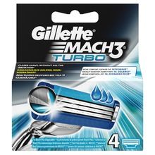 Gillette Mach3 Turbo (4 pcs) - Replacement head