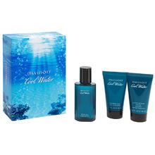 Davidoff Cool Water Man EDT 40ml & 50ml Shower Gel & After Shave Balm 50ml Gift Set