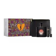 Yves Saint Laurent Black Opium Gift Set Eau de Parfum 50ml, Mascara 2ml and Cosmetic Bag černá