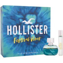 Hollister Festival Vibes for Him Gift Set Eau de Toilette 50ml and Eau de Toilette 15ml