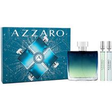 Azzaro Chrome Eau de Parfum Gift Set Eau de Parfum 100ml, Miniature Eau de Parfum 10ml and Miniature Eau de Toilette 10ml