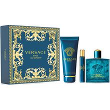 Versace Eros Eau de Parfum Gift Set Eau de Parfum 100ml, Miniature Eau de Parfum 10ml Shower Gel 100ml