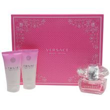 Versace Bright Crystal EDT 50ml & Body Lotion 50ml & Shower Gel 50ml Gift Set