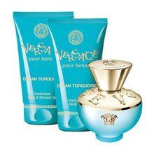  Versace Dylan Turquoise pour Femme Gift Set Eau de Toilette 50ml, Shower Gel 50ml and Body Gel 50ml