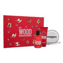  Dsquared2 Red Wood Gift Set Eau de Toilette 100ml, Shower Gel 100ml and peněženka