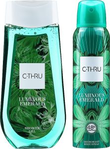 C-thru Luminous Emerald Gift Set Deospray 150ml Shower Gel 250ml